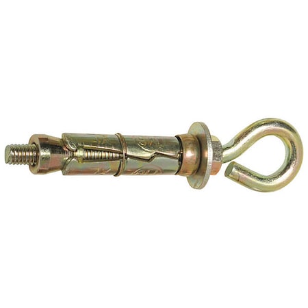 Expansion Bolt, 3/4 in W, 3 in H, PK10