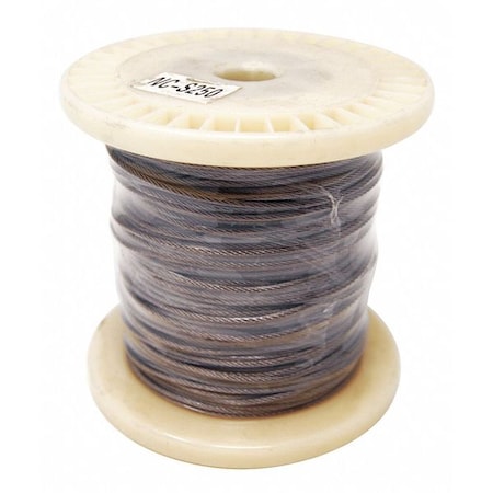 Netting Perimeter Cable, 250ft W, 1/8 in H