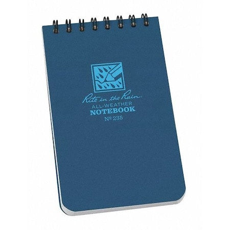Notebook, 3 x 5" Sz, Bl Cover