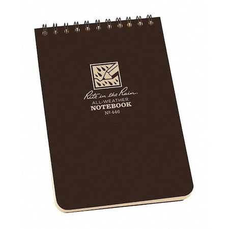 Notebook, 4 x 6" Sz, Br Cover
