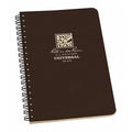 Spiral Notebook, 4-5/8 x 7" Sz, Br Cover