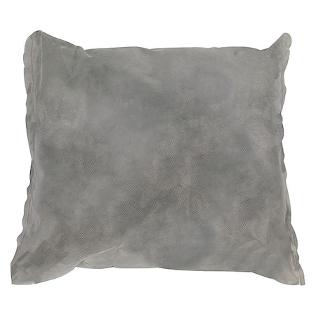 Sorbent Pillow, 28 gal, 18 in x 18 in, Universal, Gray, 16 PK