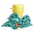 Spill Kit, 75 gal Volume Absorbed per Kit, 95 gal Capacity, Drum, Yellow, 151
