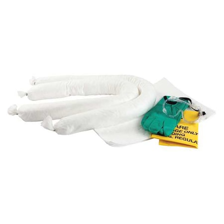 Spill Kit, 75 gal Volume Absorbed per Kit, 95 gal Capacity, Drum, Yellow, 151
