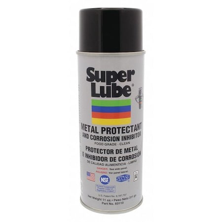 Food Grade Corrosion Inhibitor, Wet Lubricant Film, 11 oz, Aerosol Can, 120 Degrees F Max Op Temp