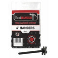 Polypropyln Plstic, Tool Hanger, Black, PK6