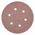 Hook-and-Loop Sanding Disc, 6" Dia, 6 Hole, Aluminum Oxide, 400 Grit, Coated Type, B0912DO