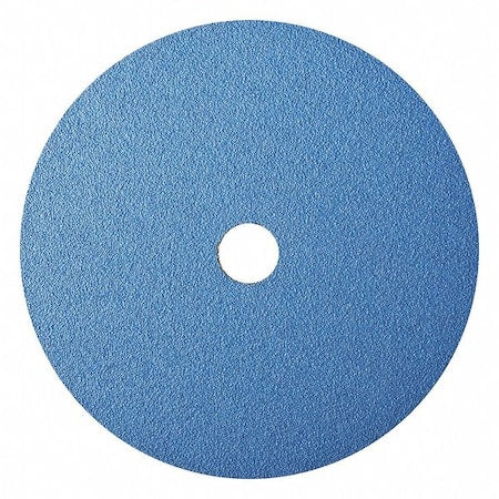 Fiber Disc, 7", 7/8" Hole Mount, Blue, PK25
