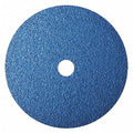 Fiber Disc, 7", 7/8" Hole Mount, Blue, PK25