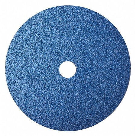 Fiber Disc, 7", 7/8" Hole Mount, Blue, PK25
