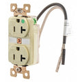 Straight Blade Receptacle, 5-20R, 20 A, 125V AC, 2 Pole, 3 Wire, Flush Mount, Grounded