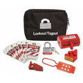 Portable Lockout Kit, Gray, 5" H