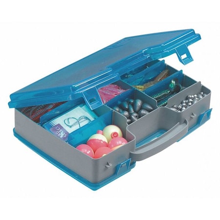 Storage Box with 16 to 26 compartments, Plastic, 3" H x 8.38 in W