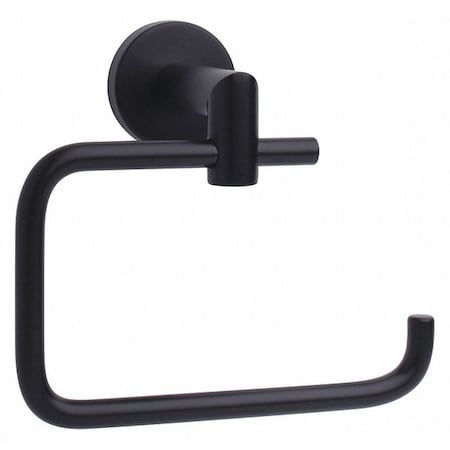 Toilet Paper Holder, Black, 6-3/4"W, 1 Roll