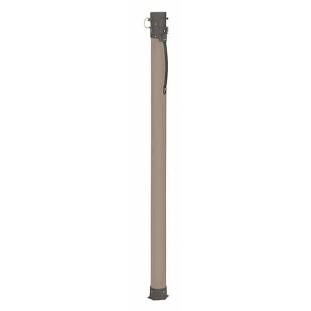Tan Protective Tube Case, 106"L x 3"W x 3-1/2"D