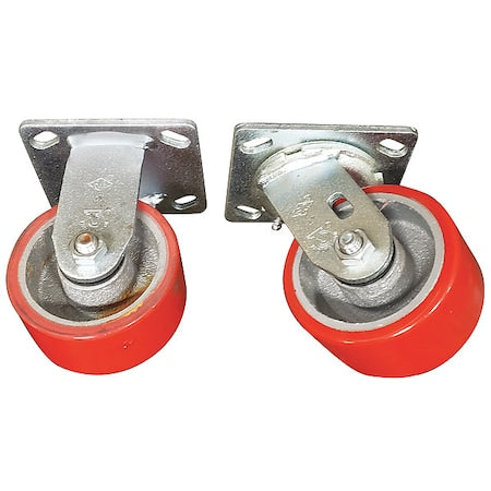 Plate Caster, 2800 lb. Ld Rating, PK4