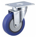 Plate Caster, 4" Wheel Dia., 264 lb. Load