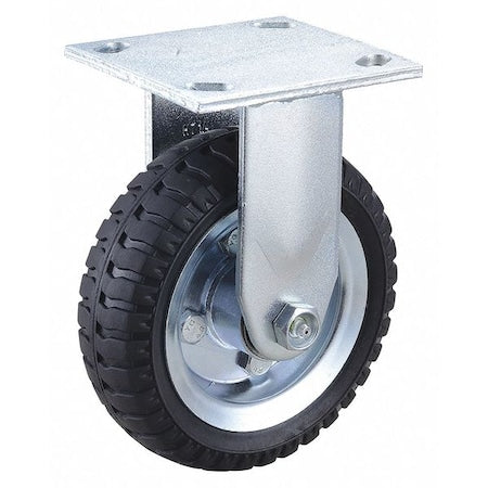 Plate Caster, 6" Wheel Dia., 250 lb. Load
