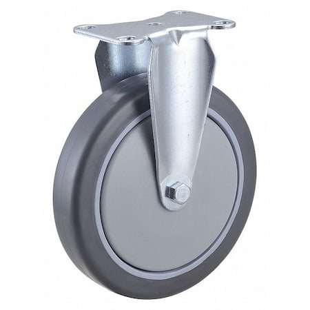 Plate Caster, 6" Wheel Dia., 150 lb. Load