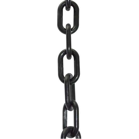 Plastic Chain, Black, 50 ft Length, Gloss