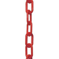 Plastic Chain, Red, 50 ft Length, Gloss