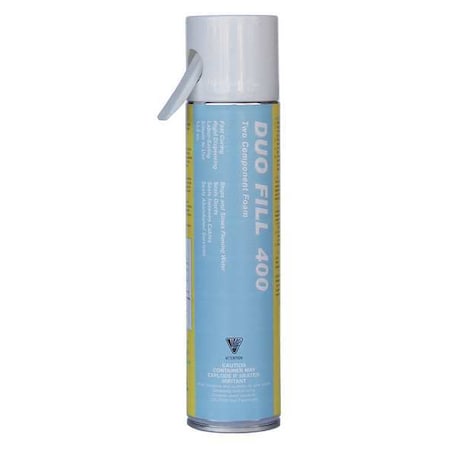 Spray Foam Sealant, Straw Application Method 13 oz, Aerosol Can, Light Blue, 30:1 Expansion Ratio
