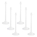 Light Duty Stanchion, 41 In. H, White, PK6