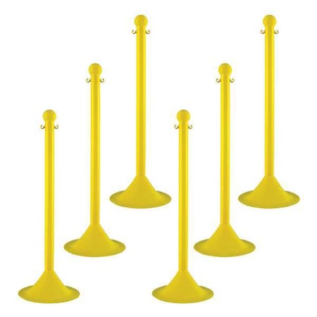 Light Duty Stanchion, 41 In. H, PK6