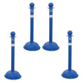 3" Handicapped Stanchion - Blue (4-pack)