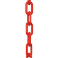 Plastic Chain, Red, 50 ft Length, Gloss