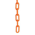 Plastic Chain, Safety Orange, 50 ft Length, Gloss