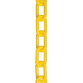 Plastic Chain, Yellow, 50 ft Length, Gloss