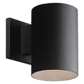 Cylinder 1-Light Wall Lantern, 17 W, Black