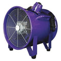 Tube Axial Fan, 1 HP, 4414 cfm, Tube, 220V, 1 Phase, 18"" W.
