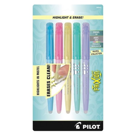 Light Pastel Erasable Highlighters, PK5