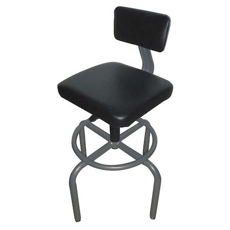 Pneumatic Task Chair Backrest, Height 26-1/4" to 32-1/4", Padded Gray