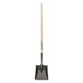 Square Point Shovel, 16 ga 42 in L Hard Wood Handle