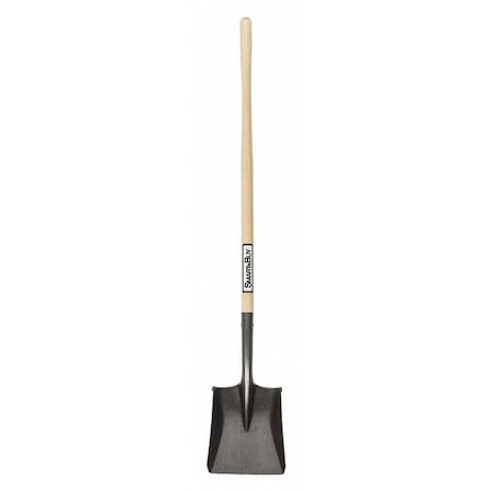 Square Point Shovel, 16 ga 42 in L Hard Wood Handle