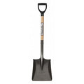 Square Point Shovel, 16 ga 26 in L Hard Wood Handle