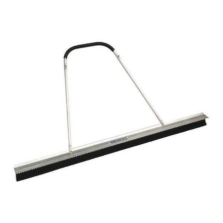 84 in Sweep Face Drag Broom, Stiff, Synthetic, Black