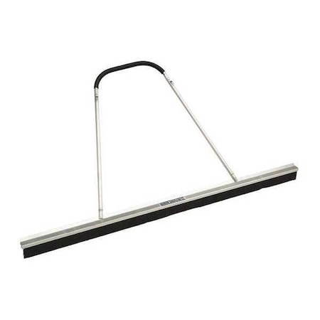 84 in Sweep Face Drag Broom, Stiff, Synthetic, Black