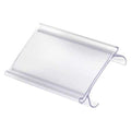Flat Label Holder, 3"W x 1-1/4"H, Clear, PK25