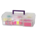 Craft Supply Box,6 x 12 x 4,Clear
