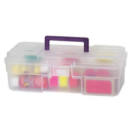 Craft Supply Box,6 x 12 x 4,Clear