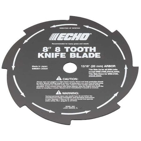 Grass Weed Blade, 8" Dia., 8 Tooth