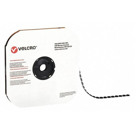Tape, Dots, Loop, 5/8", Blk, PK1200, Disc, Black, 1200 PK