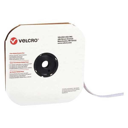 Tape Strips, Loop, 3/4"x75ft., Wh, 1PK, 75', 3/4" W, White