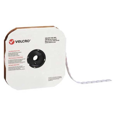 Tape, Dots, Hook, 1-7/8", Wh, PK450, Disc, White, 450 PK