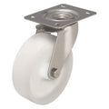 Swivel Plate Caster, Nylon, 5 in., 330 lb., SS