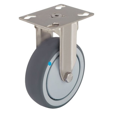 Rgd Plate Castr, Therm Rubr, 5 in., 264 lb.
